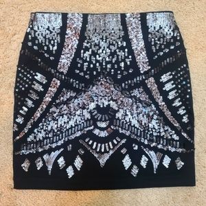 Express Sequin Skirt